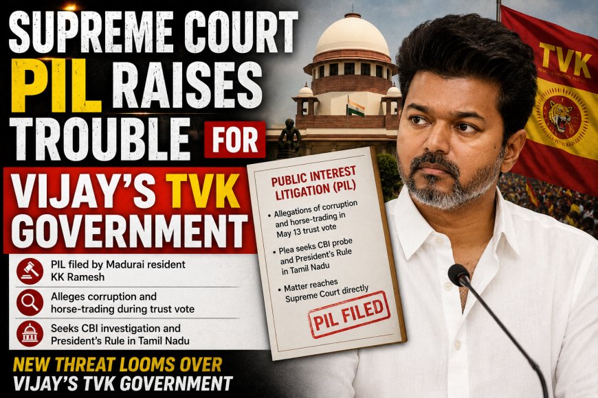 Supreme Court PIL Raises Trouble for Vijay’s TVK Government