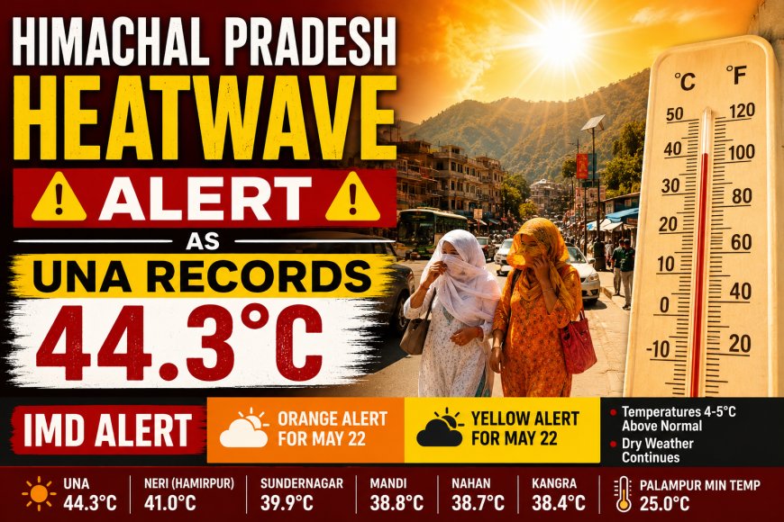 Himachal Pradesh Heatwave Alert as Una Records 44.3°C