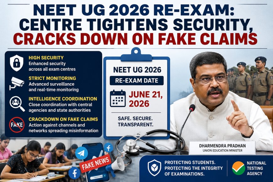 NEET UG 2026 Re-Exam: Centre Tightens Security, Cracks Down on Fake Claims
