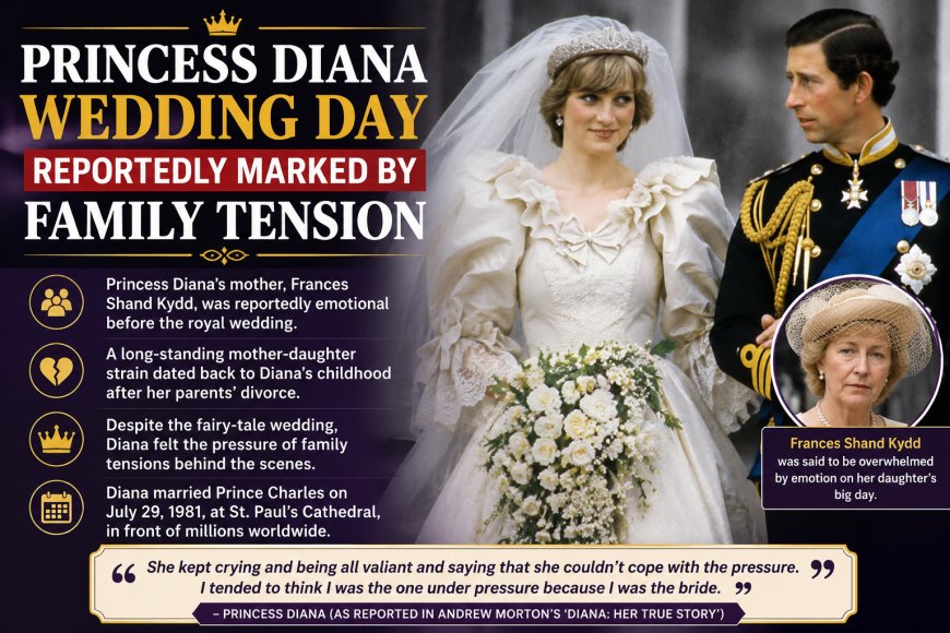 Princess Diana Wedding Day Reportedly Marked by Family Tension