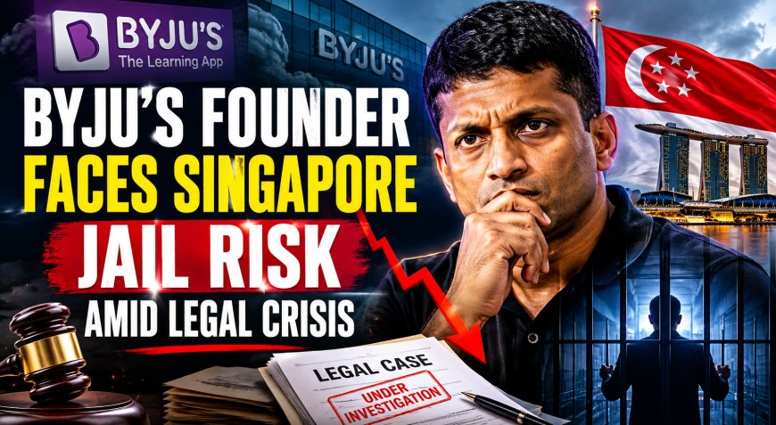Byju’s Founder Faces Singapore Jail Risk Amid Legal Crisis