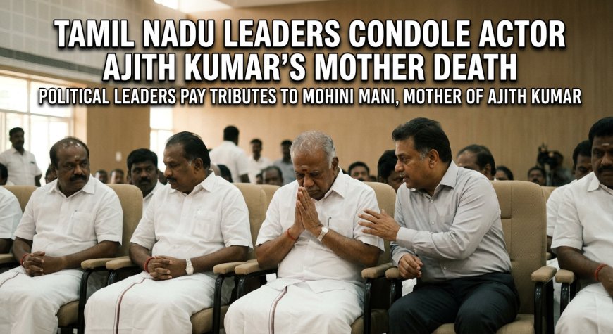 Tamil Nadu Leaders Condole the Death of Actor Ajith Kumar’s Mother