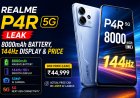 Realme P4R 5G Leak: 8000mAh Battery, 144Hz Display & Price