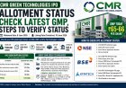 CMR Green Technologies IPO Allotment Status, GMP & Listing Guide