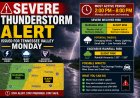Severe Thunderstorm Alert Issued for Tennessee Valley Monday