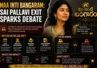 Maa Inti Bangaram: Sai Pallavi Exit Sparks Debate