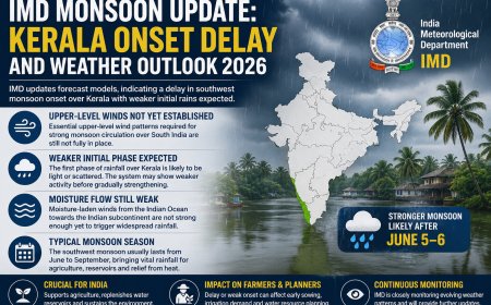 IMD Monsoon Update: Kerala Onset Delay and Weather Outlook 2026