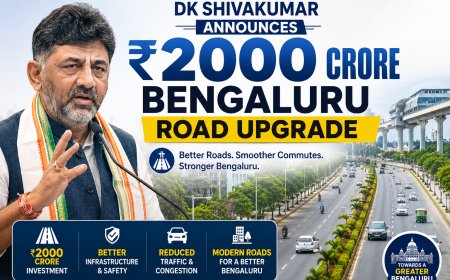 DK Shivakumar Announces ₹2000 Crore Bengaluru Road Upgrade