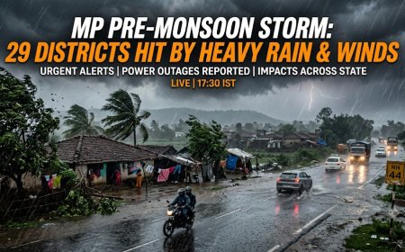 MP Pre-Monsoon Storm: 29 Districts Hit by Heavy Rain & Winds