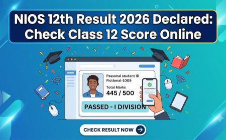 NIOS 12th Result 2026 Declared: Check Class 12 Score Online