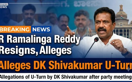 R Ramalinga Reddy Resigns, Alleges DK Shivakumar U-Turn