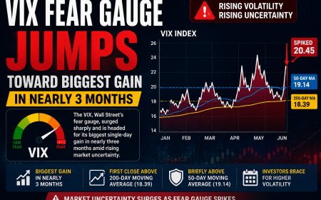 VIX Fear Gauge Jumps Toward Biggest Gain in Nearly 3 Months