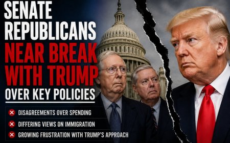 Senate Republicans Near Break with Trump Over Key Policies
