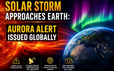 Solar Storm Approaches Earth: Aurora Alert Issued Globally