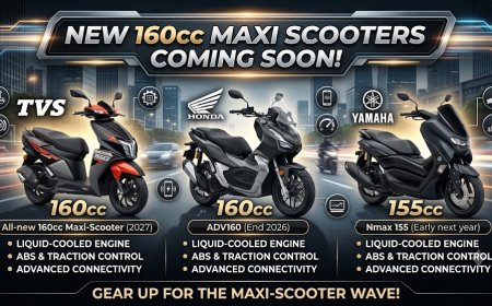 TVS, Honda, Yamaha to Launch New 160cc Maxi Scooters