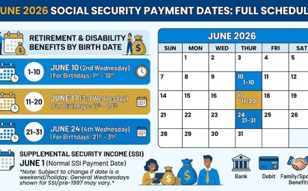 June 2026 Social Security Payment Dates: Full Schedule