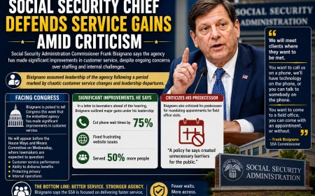 Social Security Chief Defends Service Gains Amid Criticism