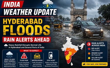 India Weather Update: Hyderabad Floods, Rain Alerts Ahead