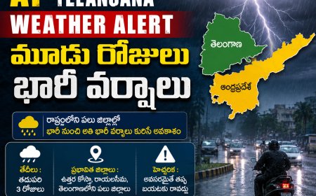 AP Telangana Weather Alert: మూడు రోజులు భారీ వర్షాలు