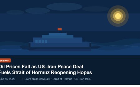 Oil Prices Fall as US–Iran Peace Deal Fuels Strait