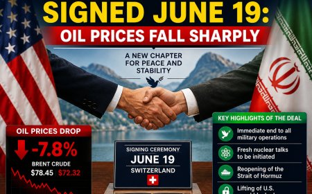 US-Iran Peace Deal Signed June 19: Oil Prices Fall Sharply