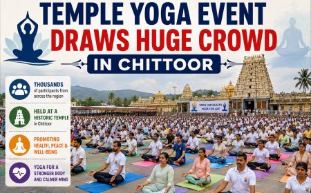 Temple Yoga Event Draws Huge Crowd in Chittoor