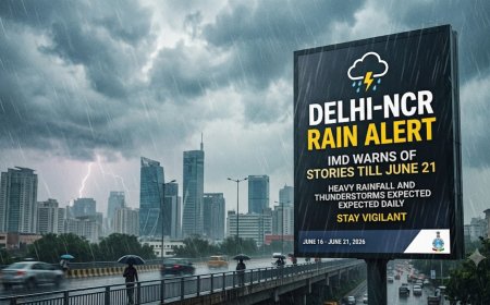 Delhi-NCR Rain Alert: IMD Warns of Storms Till June 21