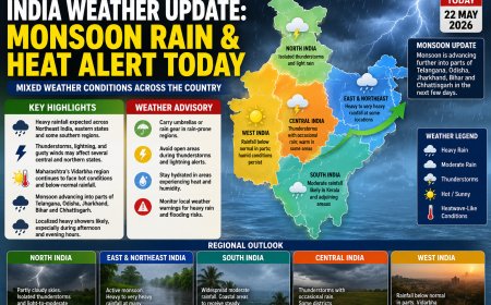 India Weather Update: Monsoon Rain & Heat Alert Today