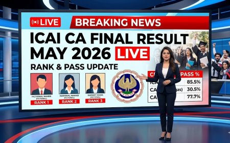 ICAI CA Final Result May 2026 Live: Rank & Pass Update