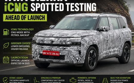 Tata Sierra iCNG Spotted Testing Ahead of Launch