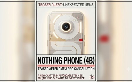 Nothing Phone (4b) Teased After CMF 3 Pro Cancellation