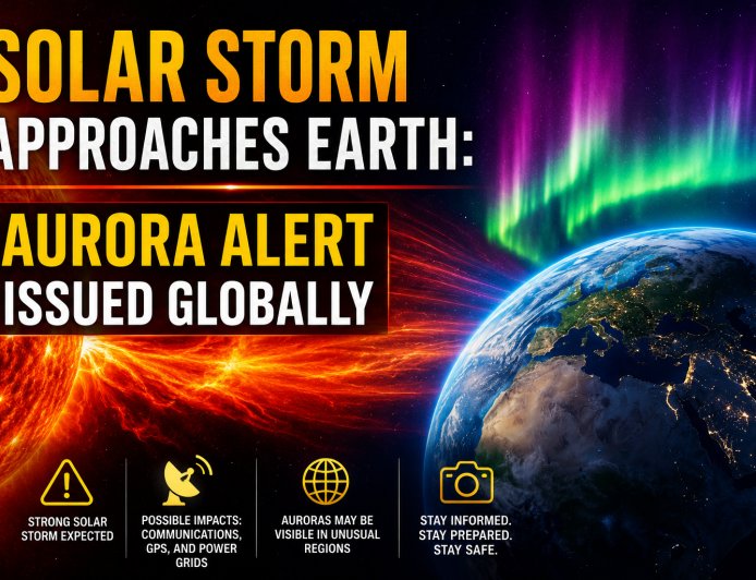Solar Storm Approaches Earth: Aurora Alert Issued Globally