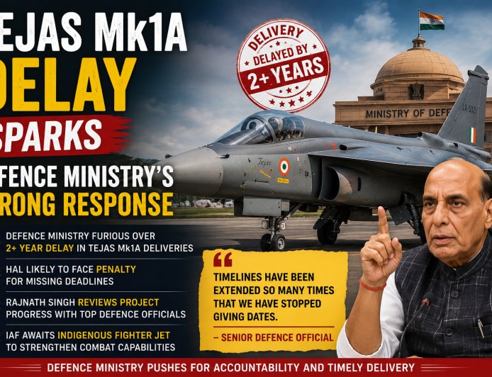 Tejas Mk1A Delay Sparks Defence Ministry's Strong Response