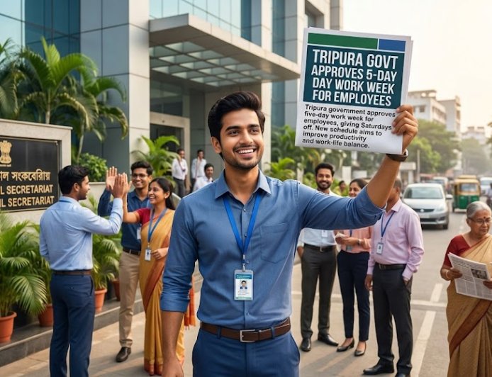 Tripura Govt Approves 5-Day Work Week for Employees