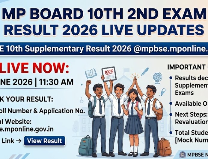MP Board 10th 2nd Exam Result 2026 Live Updates