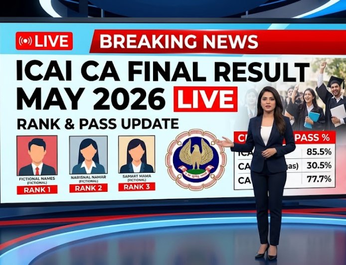 ICAI CA Final Result May 2026 Live: Rank & Pass Update