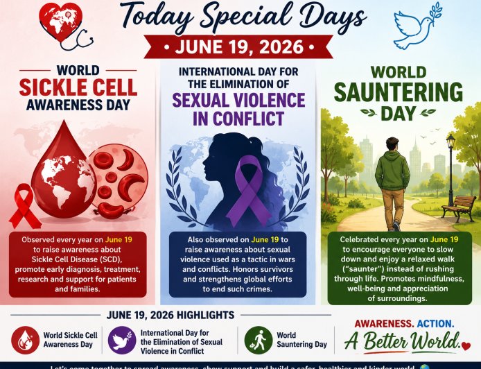 June 19 Special Days: Global Awareness and Wellness