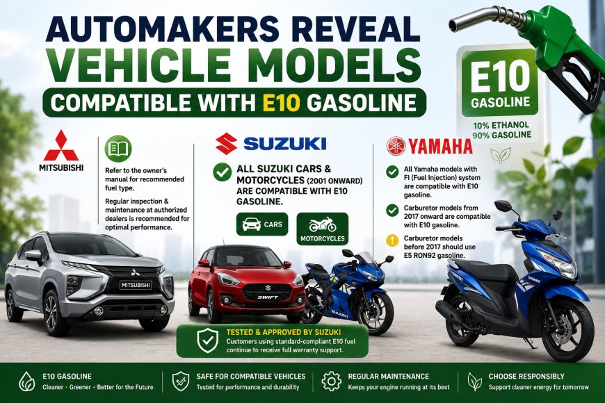 Automakers Reveal Vehicle Models Compatible With E10 Gasoline