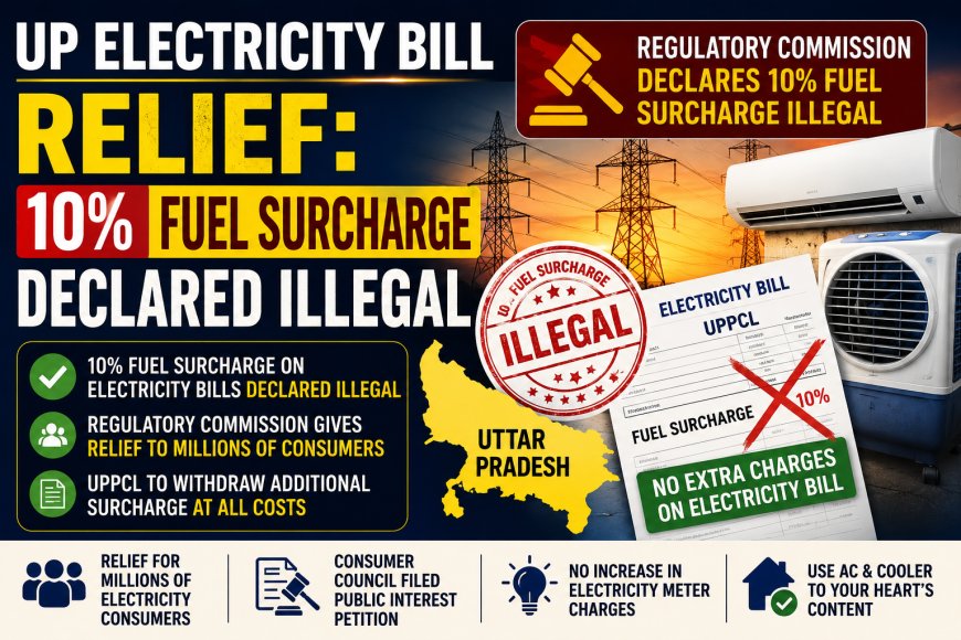 UP Electricity Bill Relief: 10% Fuel Surcharge Declared Illegal