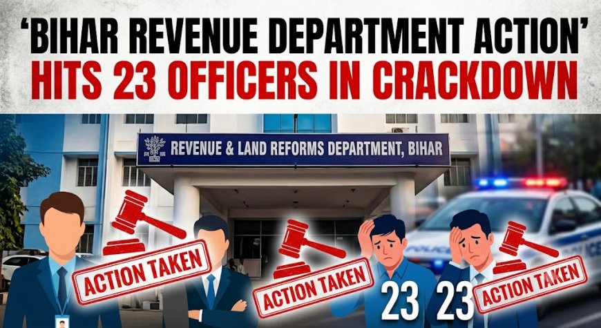 Bihar Revenue Department Action Hits 23 Officers in Crackdown