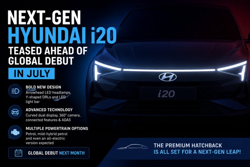Next-Gen Hyundai i20 Teased Ahead of Global Debut in July