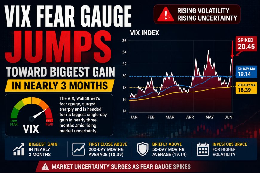VIX Fear Gauge Jumps Toward Biggest Gain in Nearly 3 Months