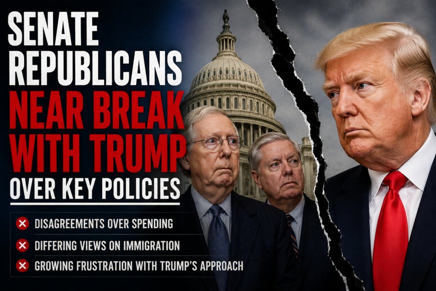 Senate Republicans Near Break with Trump Over Key Policies