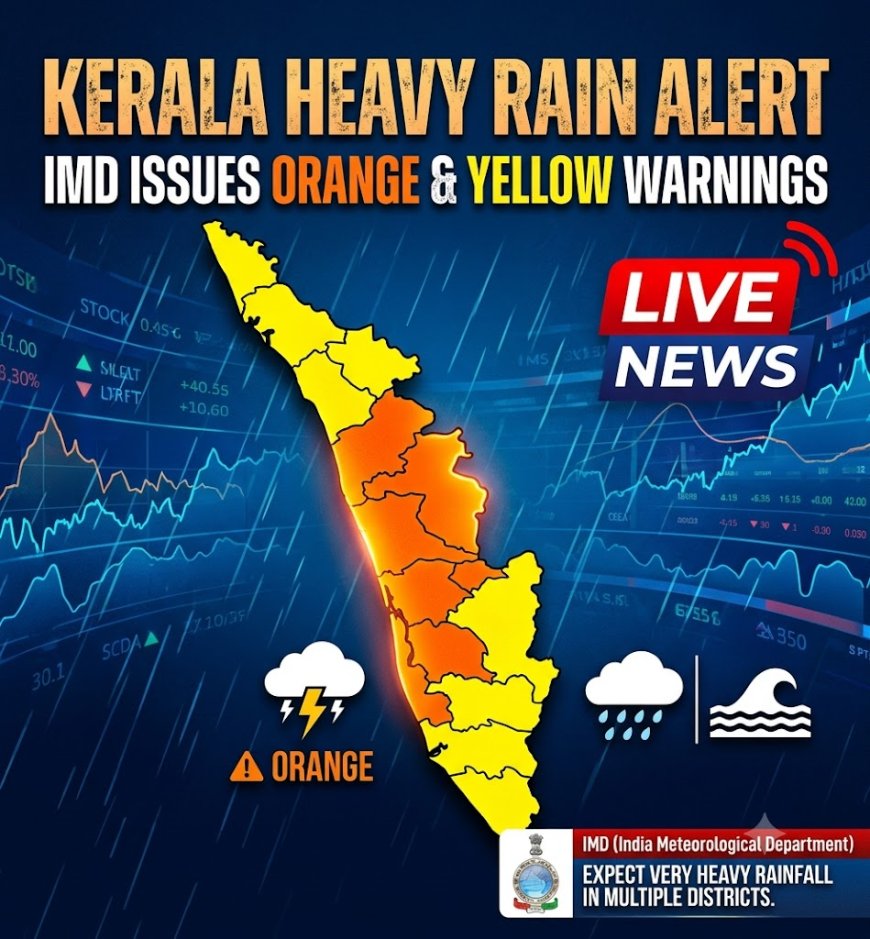 Kerala Heavy Rain Alert: IMD Issues Orange & Yellow Warnings