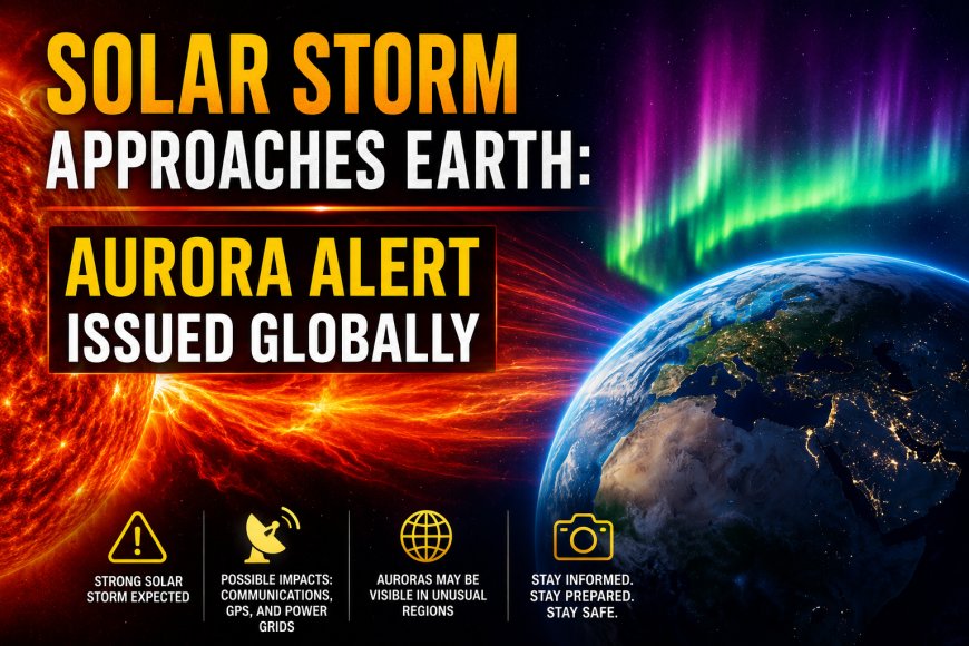 Solar Storm Approaches Earth: Aurora Alert Issued Globally