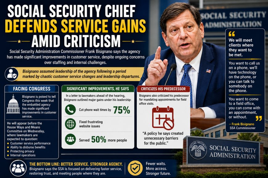 Social Security Chief Defends Service Gains Amid Criticism