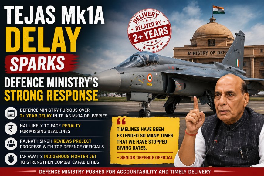 Tejas Mk1A Delay Sparks Defence Ministry's Strong Response