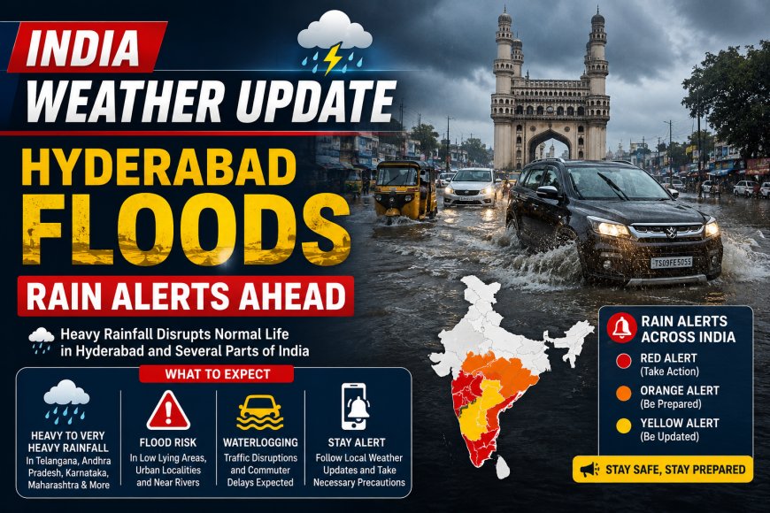 India Weather Update: Hyderabad Floods, Rain Alerts Ahead
