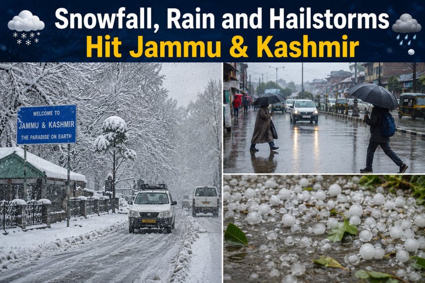 Snowfall, Rain and Hailstorms Hit Jammu & Kashmir