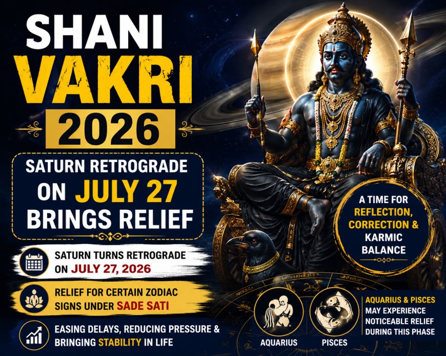 Shani Vakri 2026: Saturn Retrograde on July 27 Brings Relief